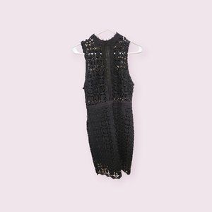 ASTR the Label Vivian Black Lace Bodycon Dress Size Medium